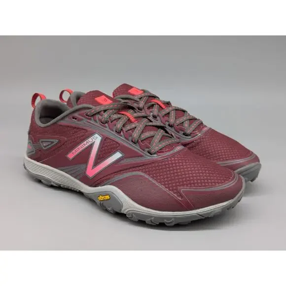 New Balance Minumus WO80RP2 Women’s Multi Sport Shoes Burgundy Gray Size 7.5 - Picture 1 of 10